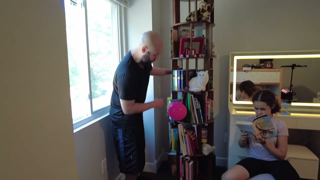 Solid Wood Rotating Bookshelf from Amazon | Stylish & Space-Saving