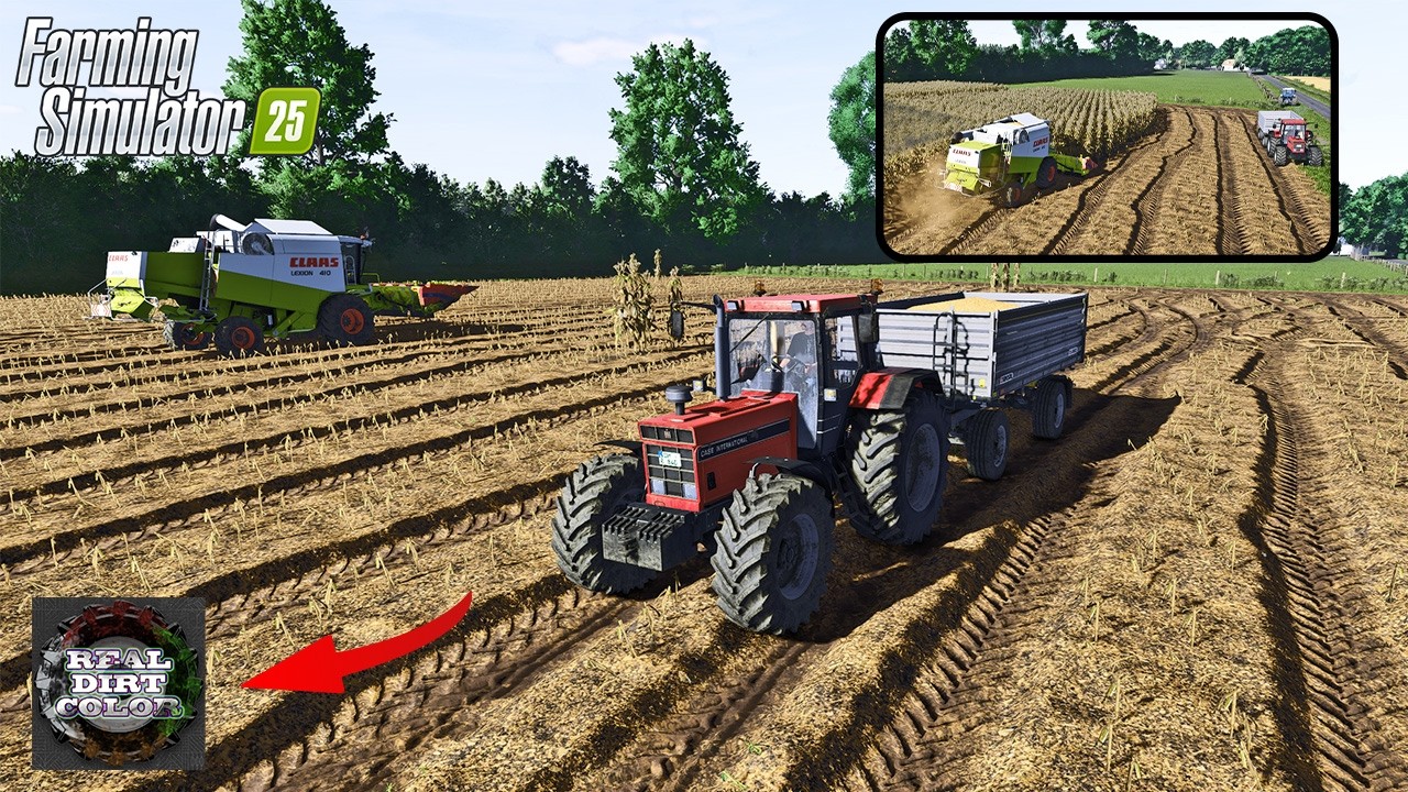 FS25 Ultimate Corn Harvesting | Lexion 410 Diepholz 25 | ReShade Gameplay.