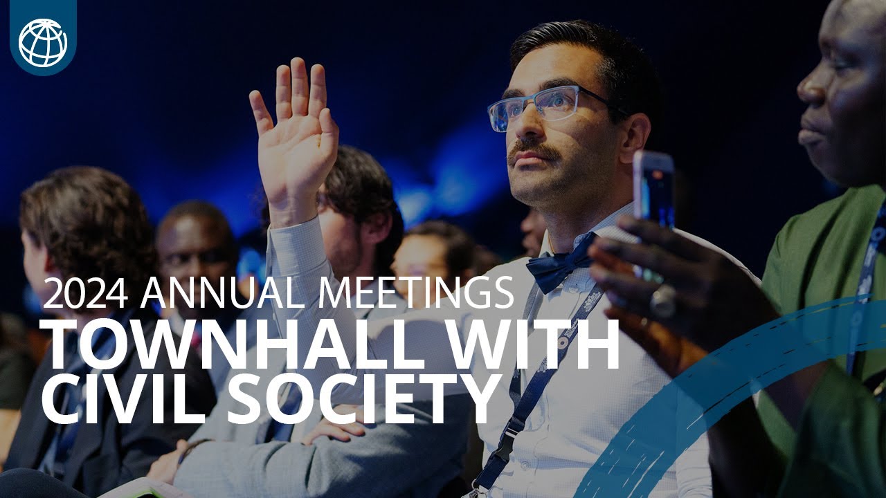President Ajay Banga’s Townhall With Civil Society | World Bank Annual Meetings 2024