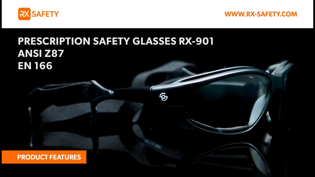 Prescription Safety Glasses RX-901 | ANSI Z87 and EN 166 | RX Safety