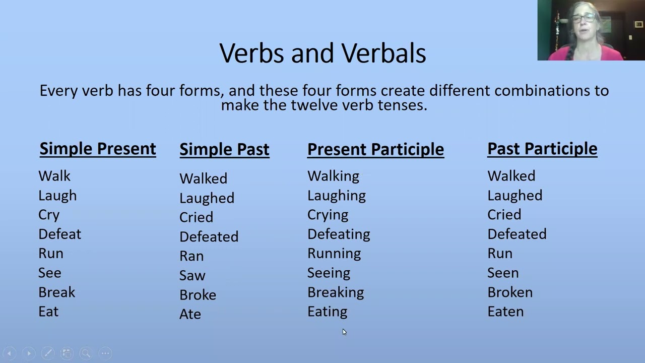 # 1 Verbs vs Verbals