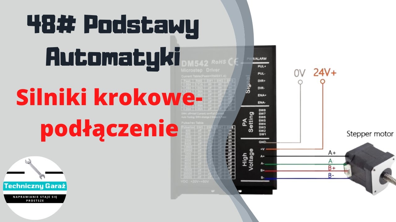48# Silniki krokowe - podłączenie