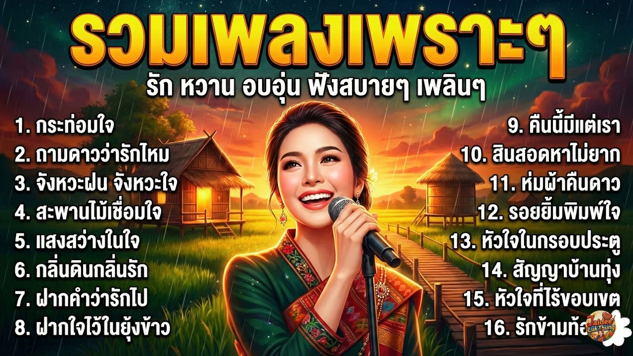 เพลงลูกทุ่งรักหวานซึ้ง อบอุ่นหัวใจ ฟังสบายทุกช่วงเวลา คิดถึงคนข้างกาย