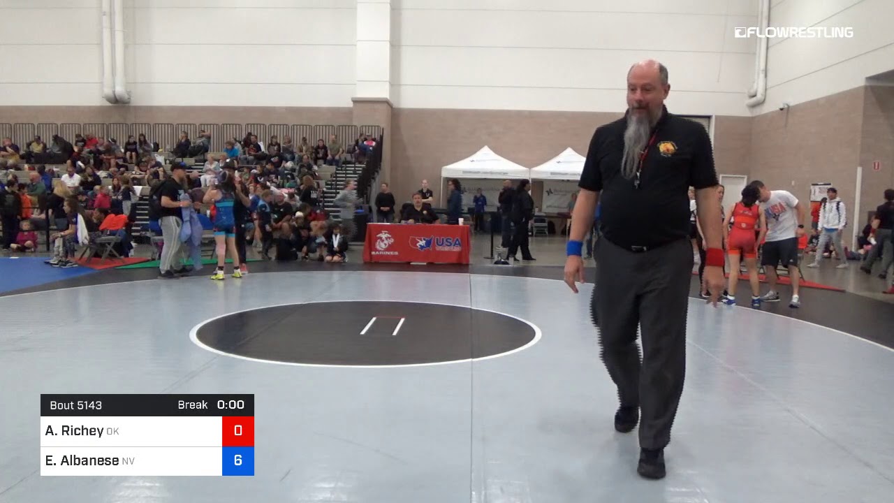 92 Lbs Consolation Avery Richey Team Oklahoma Vs Emma Albanese Team Nevada