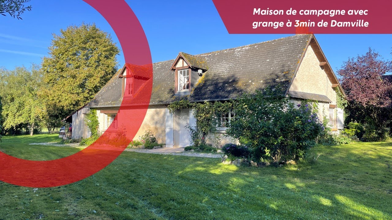 À VENDRE - Maison de campagne avec grange à 3min de Damville !
