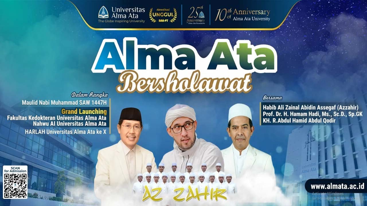 LIVE ::: ALMA ATA  BERSHOLAWAT ::: BERSAMA HABIB ALI ZAINAL ABIDIN ASSEGAF & MAJELIS AZZAHIR