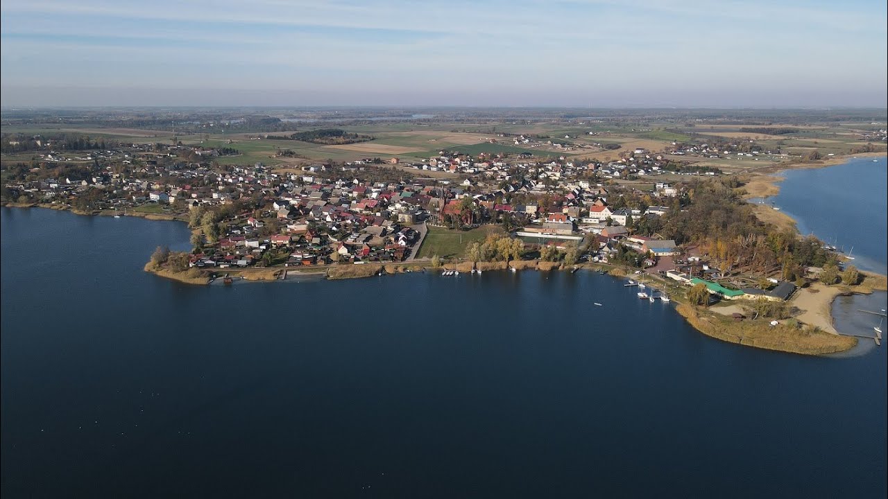 Jezioro Powidz, Przybrodzin, Ostrowo, Anastazewo, Kosewo okiem Drona
