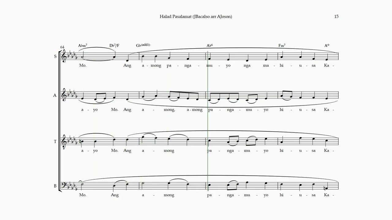 Halad Pasalamat TENOR guide