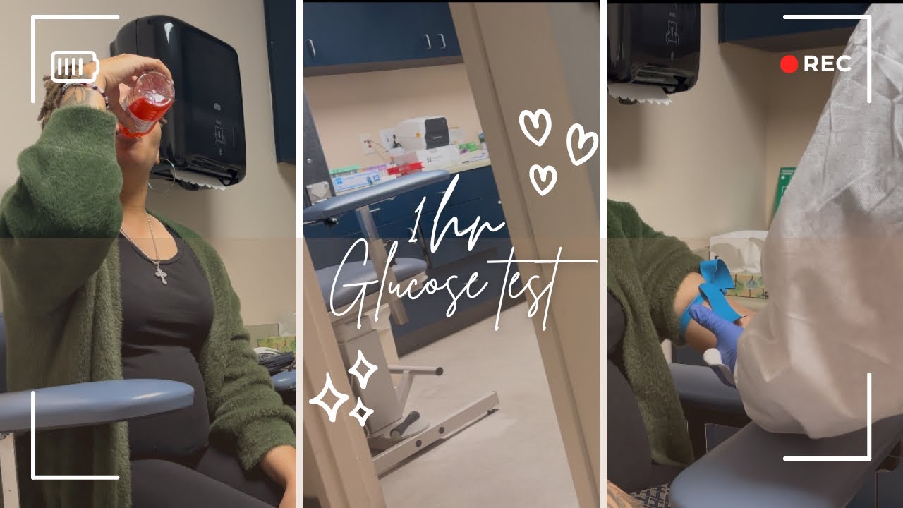 Come with me to take my 1hr glucose test at 25weeks pregnant 