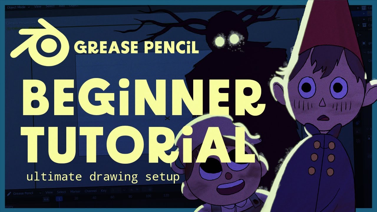 Blender Grease Pencil Beginner Tutorial - The easiest drawing setup