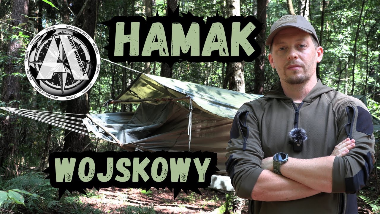 Holenderski Hamak Wojskowy Jungle z moskitierą i tarpem