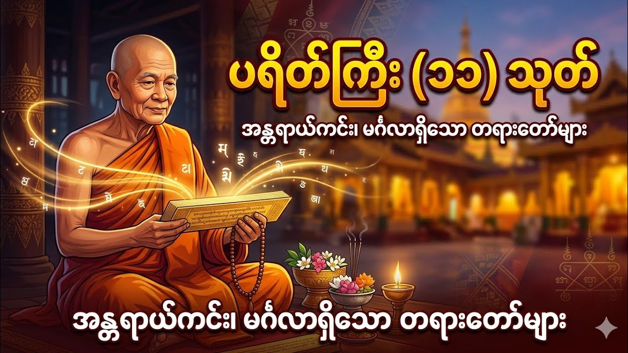 အိမ်ဂေဟာမင်္ဂလာနှင့် စိတ်နှလုံးအေးချမ်းစေမယ့် ပရိတ်ကြီး ၁၁ သုတ် ရွတ်ဖတ်ပူဇော်မှု