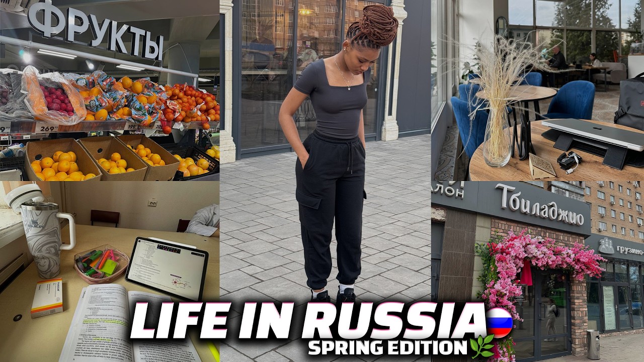 Days in my life in Russia🇷🇺 | Med School (КГМУ) | Gym | Shopping | Lectures | SPRING 🌱☺️