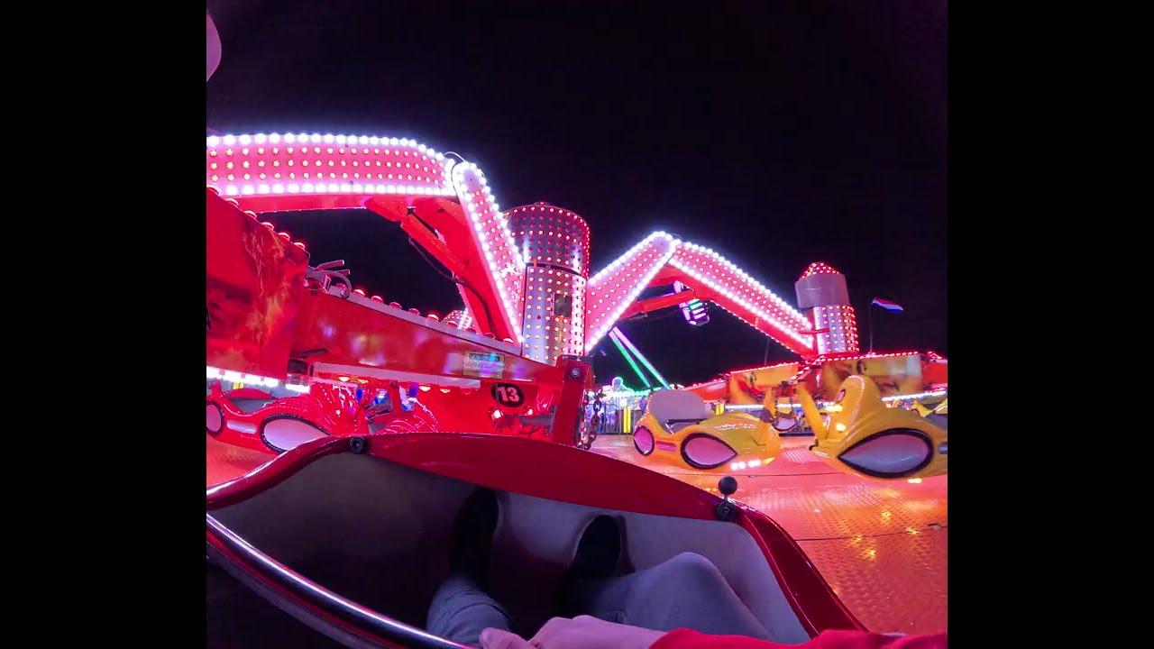 The Scorpion on ride POV 4K. Fort Worth Stock Show and Rodeo 2025
