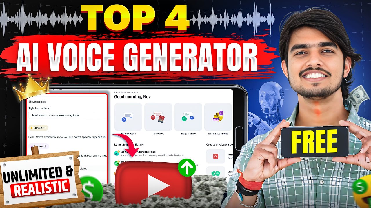 Ai voice generator free | Ai voice kaise generate kare | text to speech | best ai voice generator 