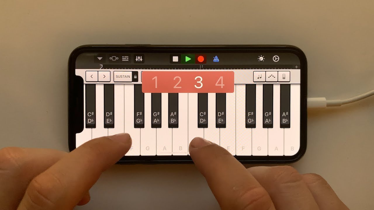 Deck The Halls ('Tis The Season) on iPhone (GarageBand)