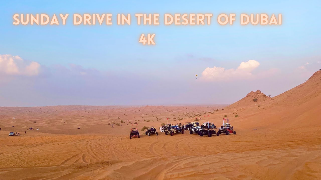 DUBAI 4K - Afternoon drive - Desert drive to Pink Rock - UAE Off-road Route 19