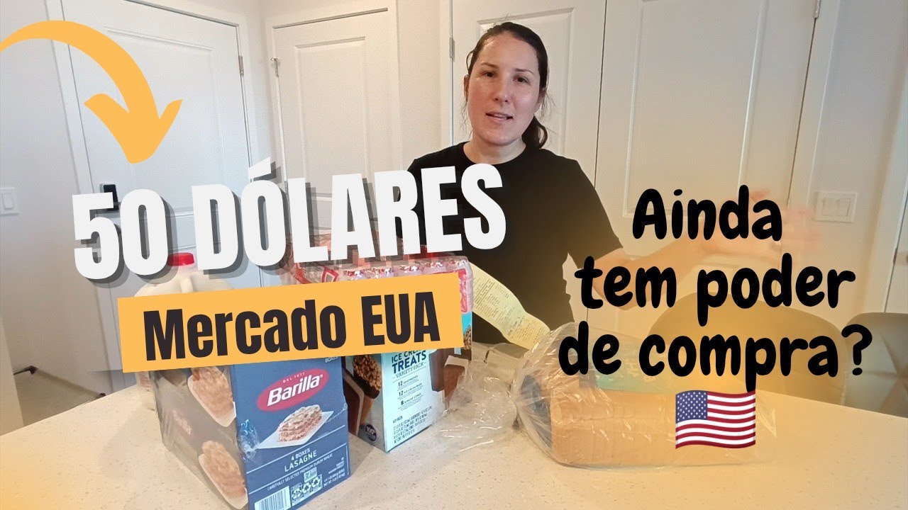 VALORES - GASTANDO 50 DÓLARES NO MERCADO NOS EUA