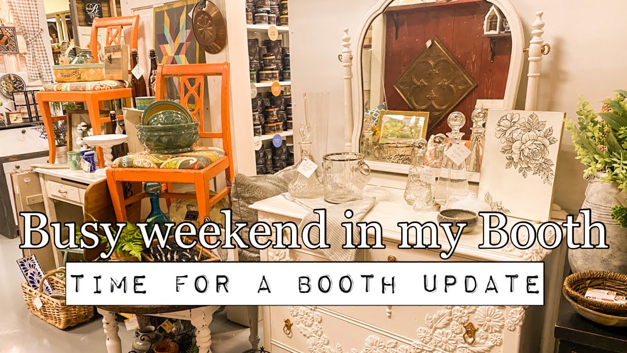 Busy weekend in the booth caused a quick booth update! - Booth Display - Furniture Flip - Vignettes