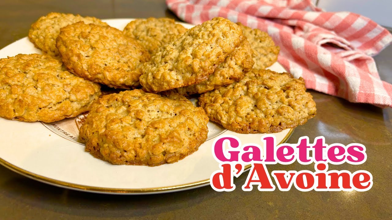 Galettes d’Avoine : Délicieux biscuits Moelleux et Croustillants à l'avoine