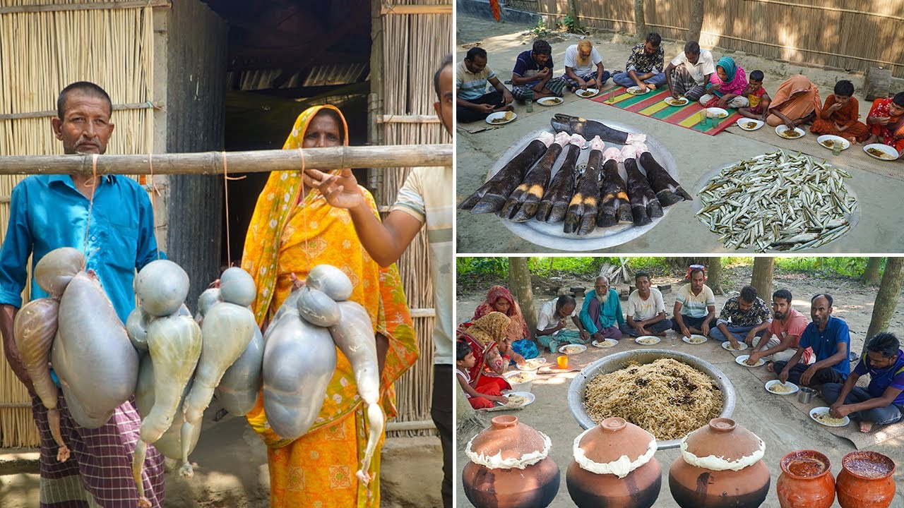 Mutton Intestine, Motka Biryani, Beef Paya & Fish &ndash; A Traditional Village Feast