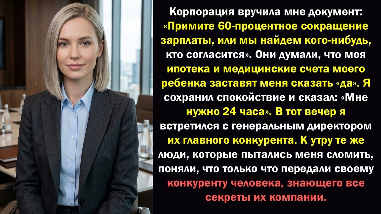 Предложили 60-процентное сокращение зарплаты — я позвонил их главному конкуренту… Генеральный директ
