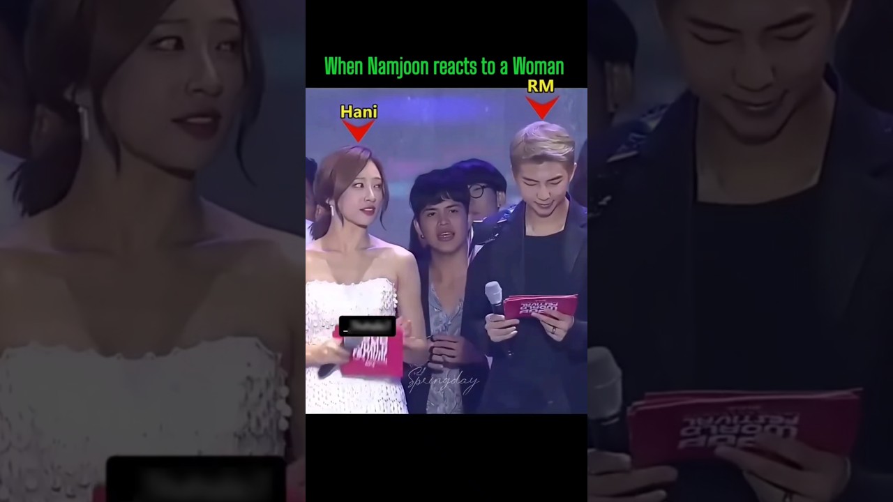 When Namjoon reacts to a Woman😱#bts