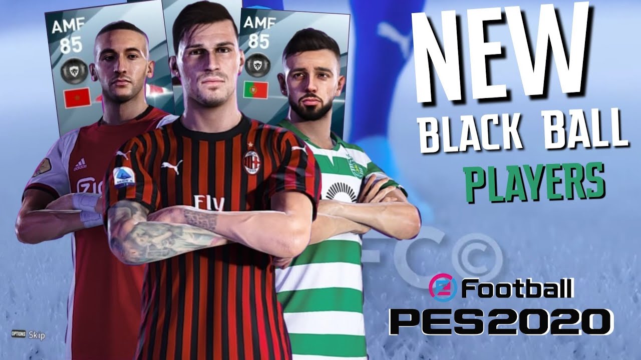 PES 2020 ALL New Black Ball Players