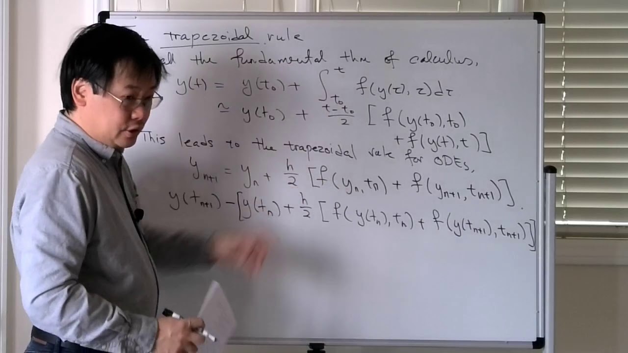 Local error of trapezoidal rule