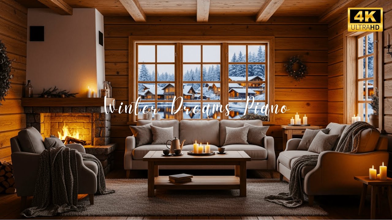 “Winter Dreams Piano 🎹❄️ | Cozy Fireplace Ambience 🔥✨ for Relaxation, Focus & Calm Nights”