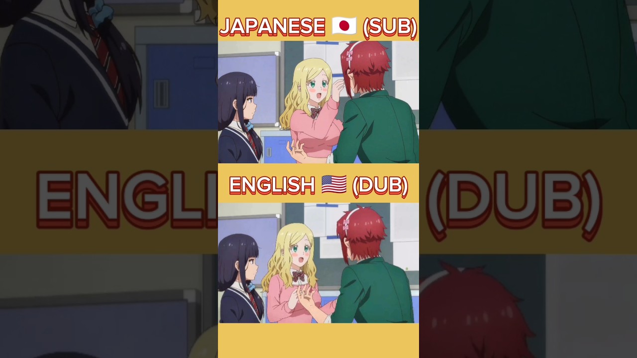 Carol gets her crown again (Sub vs Dub) #shorts #anime #animeedit #dubbing #sub #subvsdub #dub #cute