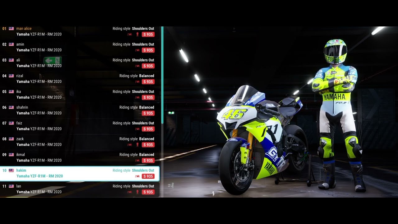 RIDE 5 - R1M championship 🏆