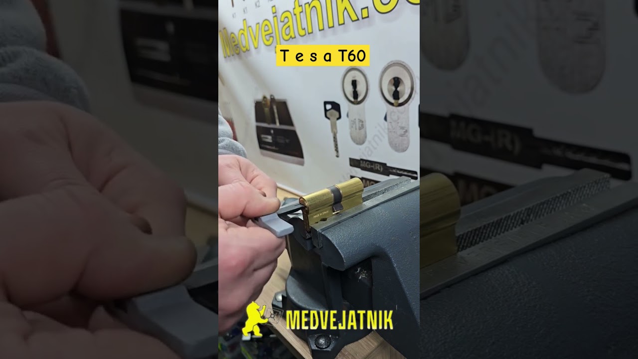 How to open a Tesa T60 lock using a self-imprinting master key!