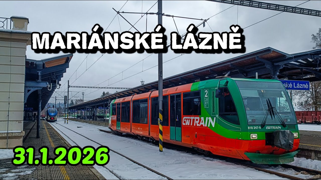 Vlaky Mariánské Lázně • 31.1.2026