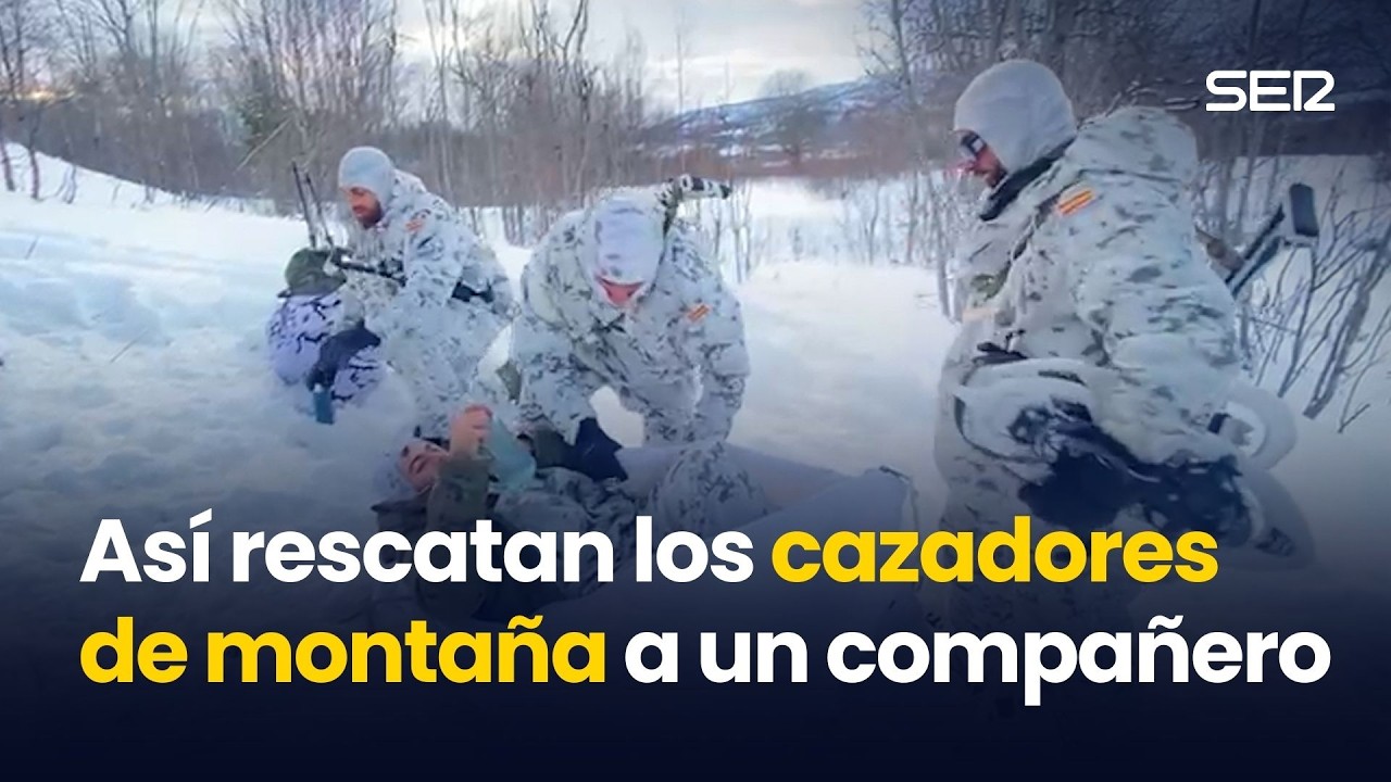Así rescatan los CAZADORES DE MONTAÑA a un MILITAR SEPULTADO por un ALUD de nieve