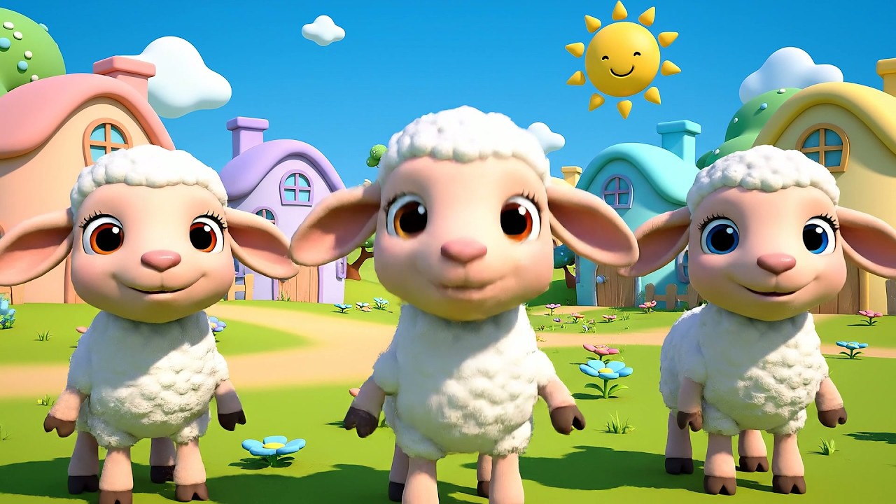 Cinco Corderitos Saltan, Saltan, Saltan | Canciones de la Granja y Rimas para Niños