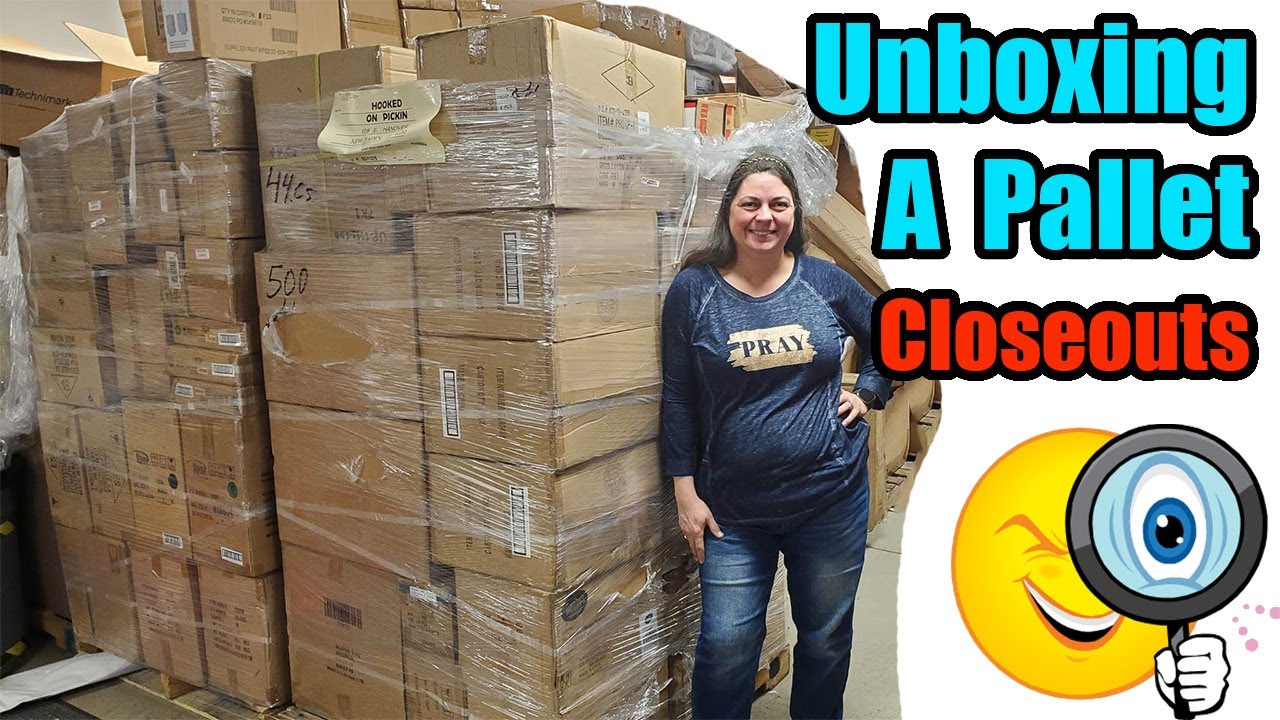 unboxing a massive Pallet - So many unusual items! Check out what we found!
