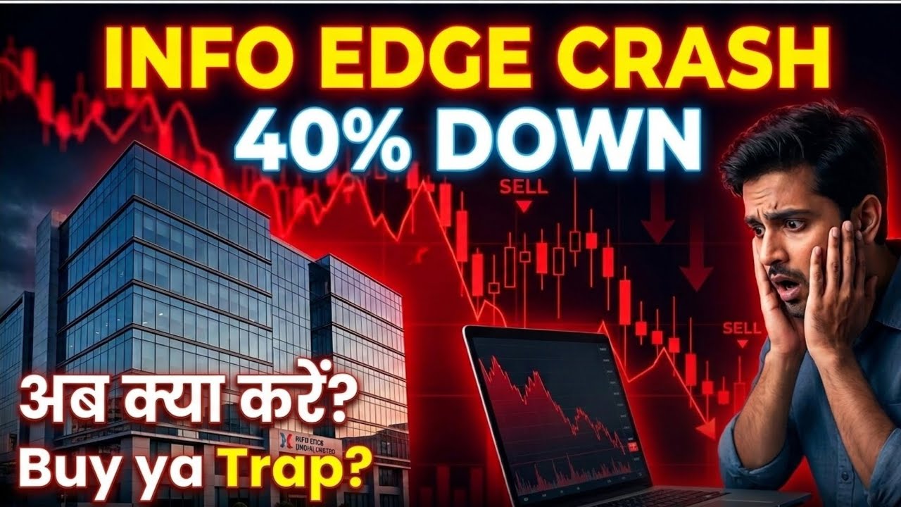 🚨 Info Edge Share Crash! 📉 40% गिरा Naukri.com Parent Stock | Buy, Sell or Hold? | Info Edge