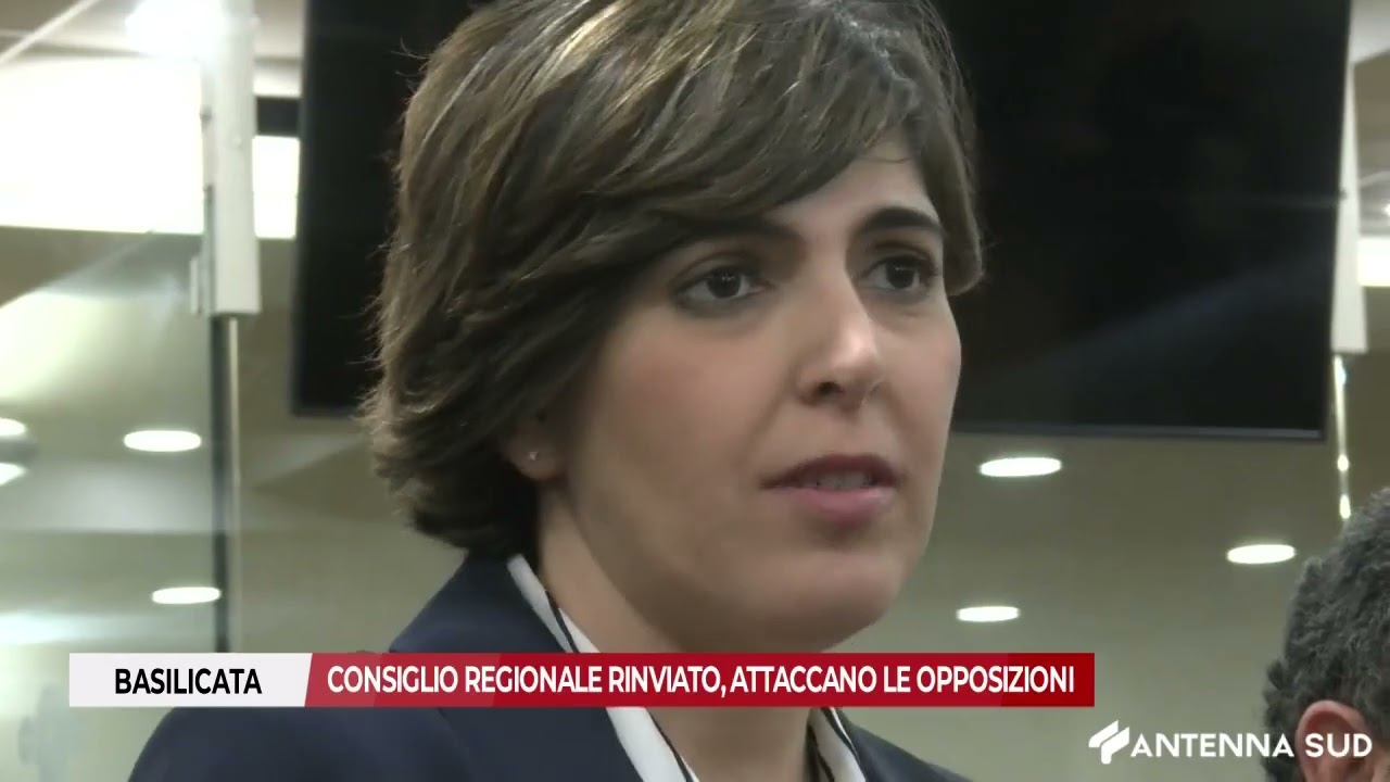 14 APRILE 2026 - BASILICATA: CONSIGLIO REGIONALE RINVIATO, ATTACCANO LE OPPOSIZIONI