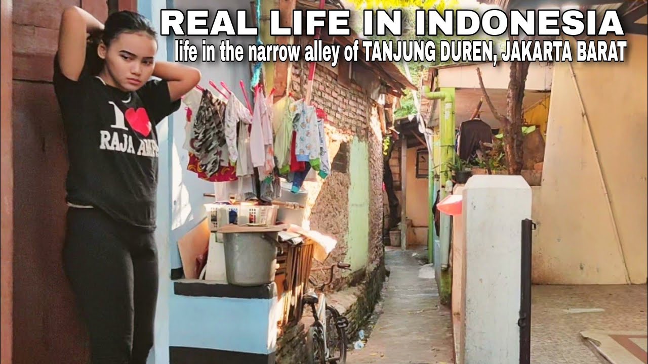 KEHIDUPAN di GANG SEMPIT TANJUNG DUREN, JAKARTA BARAT Indonesia 🇮🇩 WALK TOUR ALLEY JAKARTA