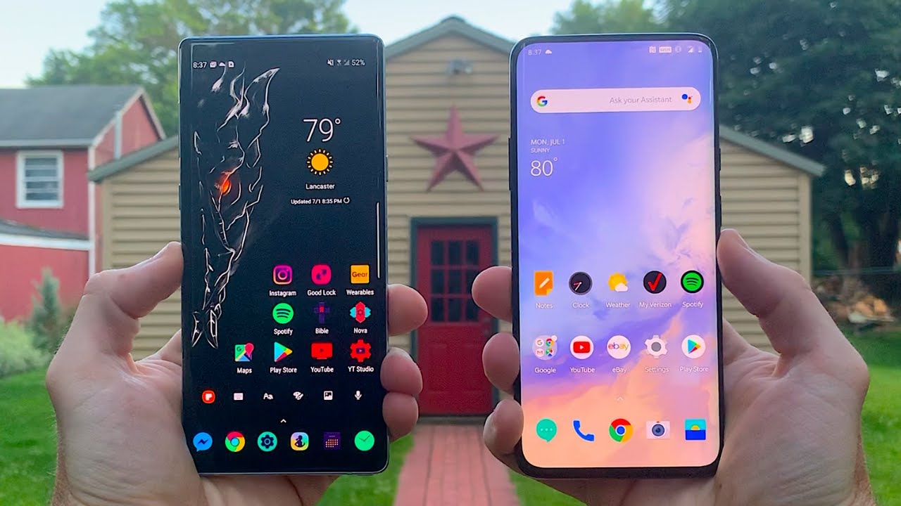 Samsung Galaxy Note 9 vs  OnePlus 7 Pro