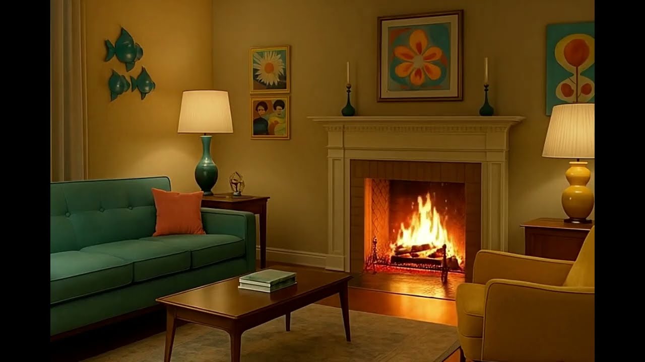 🛋️ 1950s Living Room | Cool Jazz & Lofi Ambience 🎷🌙