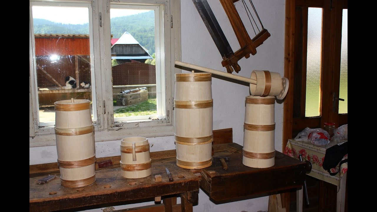 90 YO COOPER - The craft of Wooden Tankards, Butter Churns