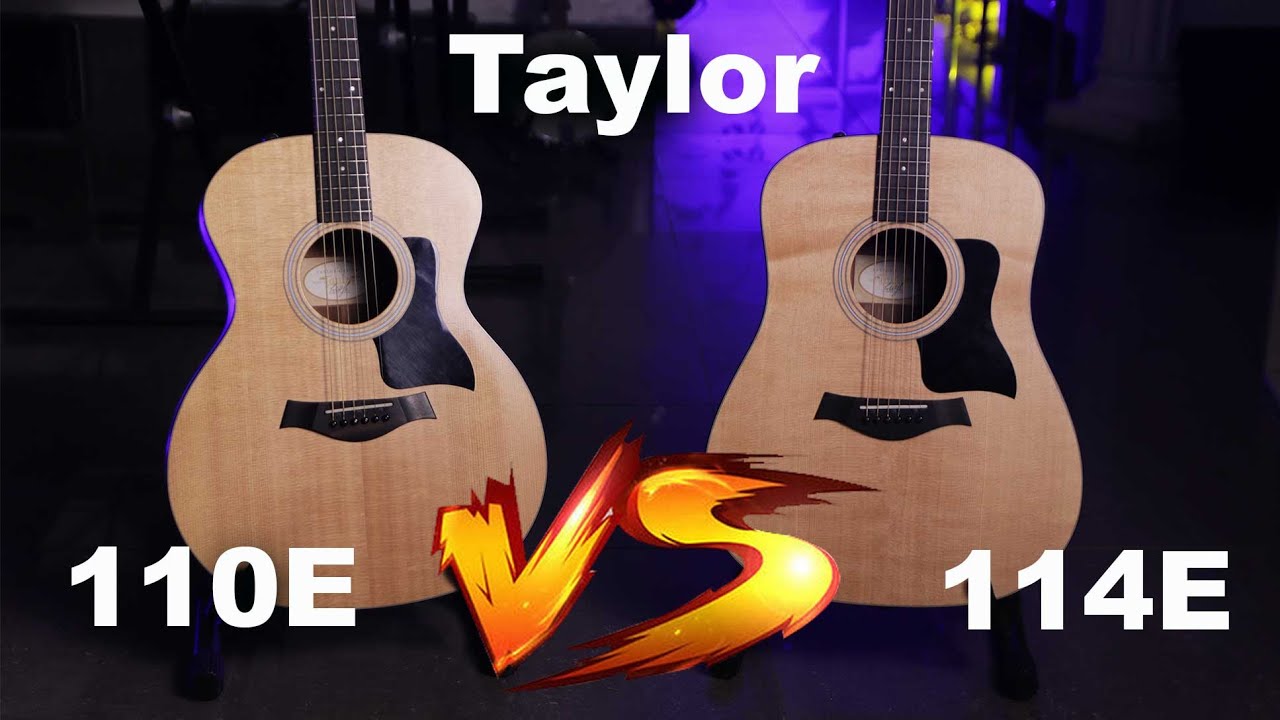 Taylor 114E VS Taylor 110E  - Acoustic Battle #2
