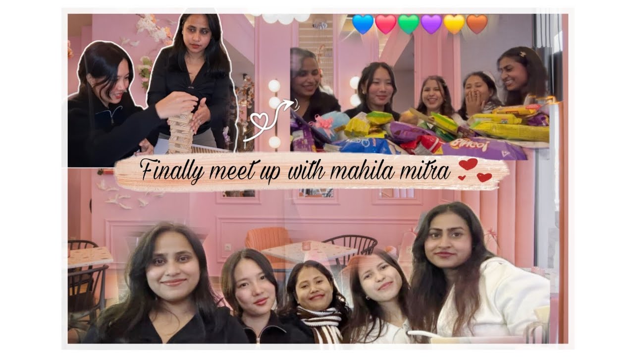 REUNION with my dil ka tukda's 🫂💞 |color gift exchange challenge with friends|💙❤️💚💜💛🧡