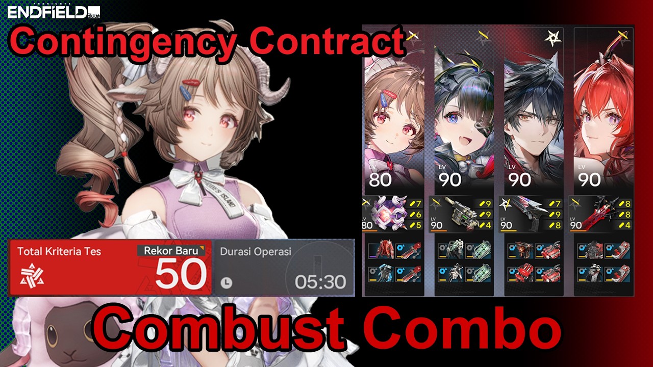 [Arknights: Endfield] Contingency Contract | Combust Combo | Risk 50★ Test Criteria