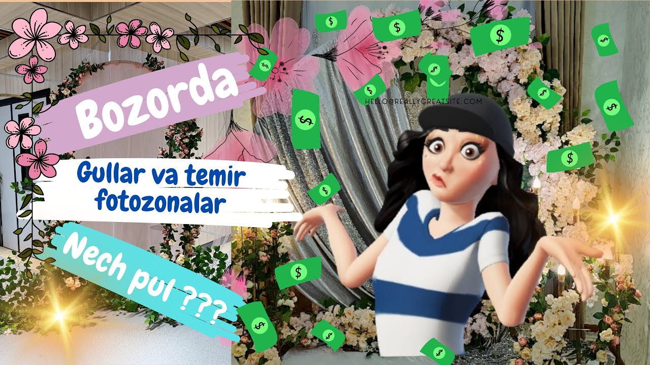 Gullar va boshqa decor narsalarni narhini òrganamiz ...