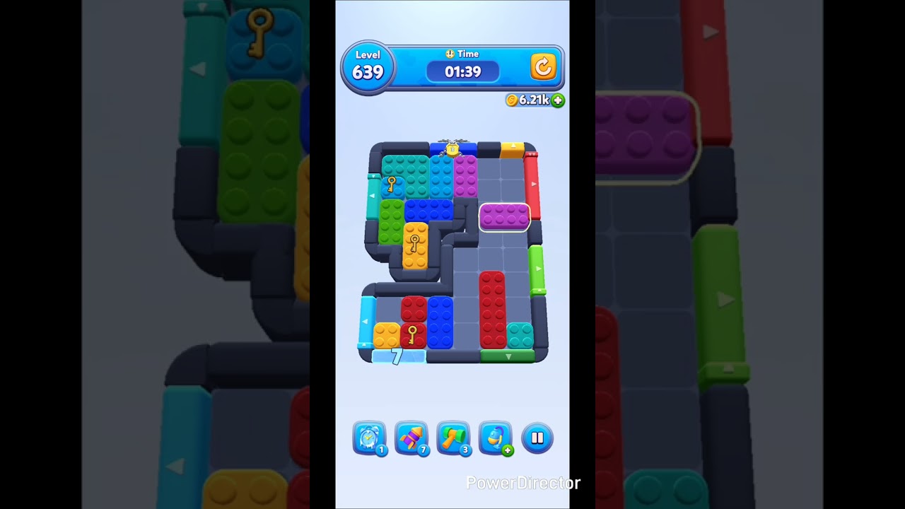 Shop Back推薦賺現金遊戲💥Color  block jam level636~640