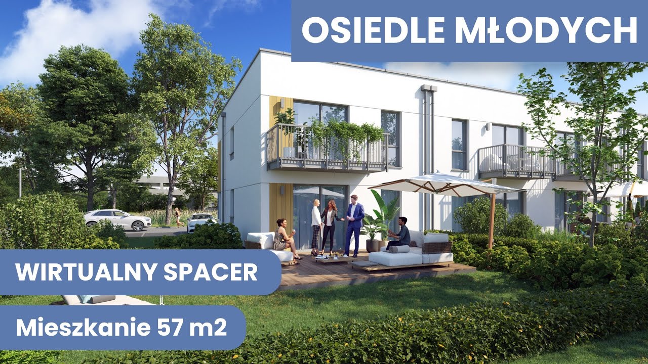 Osiedle Młodych - spacer po nowoczesnym mieszkaniu 57 m2