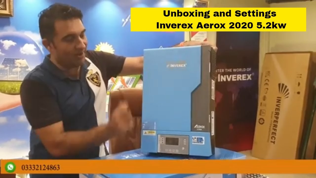 Unboxing and Settings of INVEREX AEROX 2020 5.2KW  Solar Inverter
